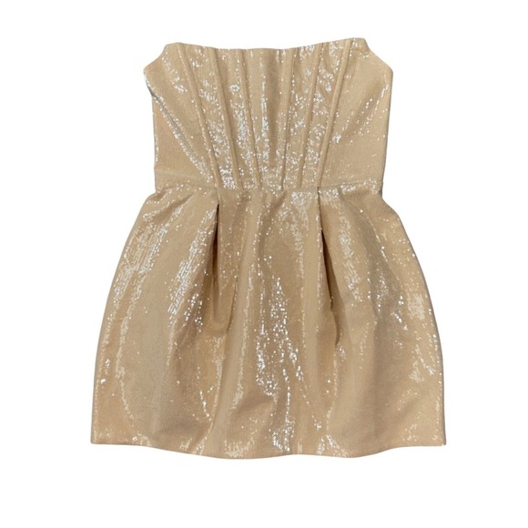 Bronx and Banco Maraya Nude‎ Corset Mini Dress| Viral Revolve |Size US 8 / L NWT - Picture 5 of 10